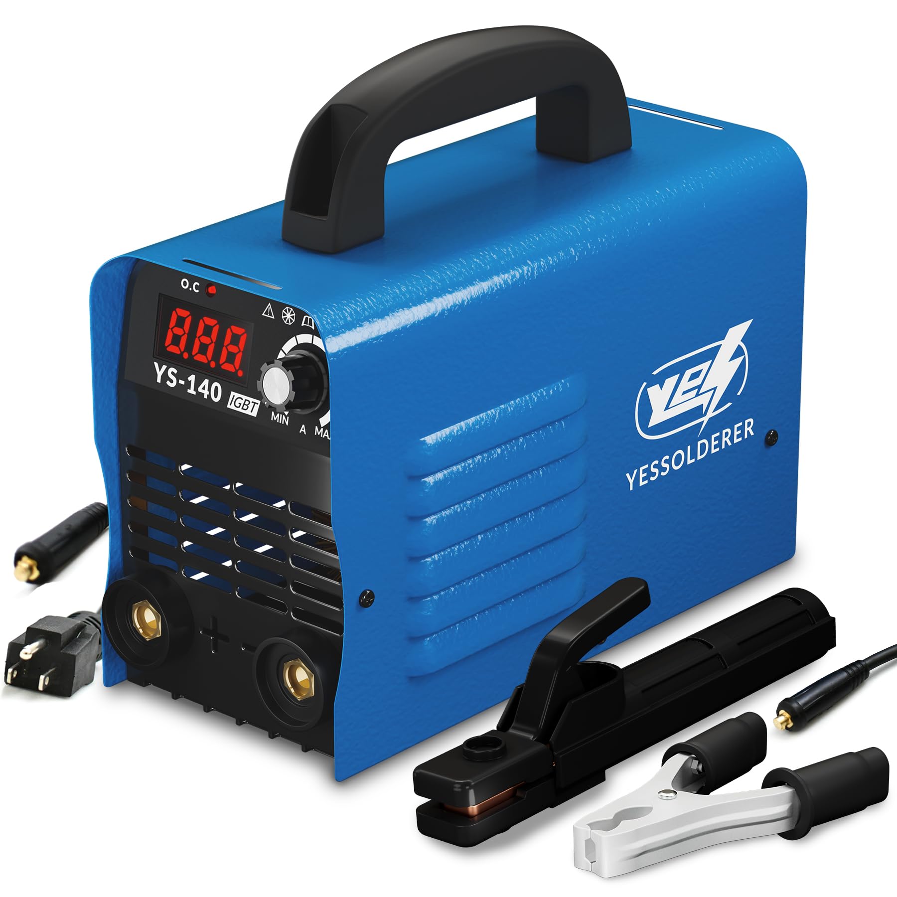 Stick Welder, 110V ARC Welder, 140A LCD Display Digital Inverter IGBT Welding Machine, MMA Welder Machine with Hot Start, Arc Force, Anti-stick, Mini Welder Machine