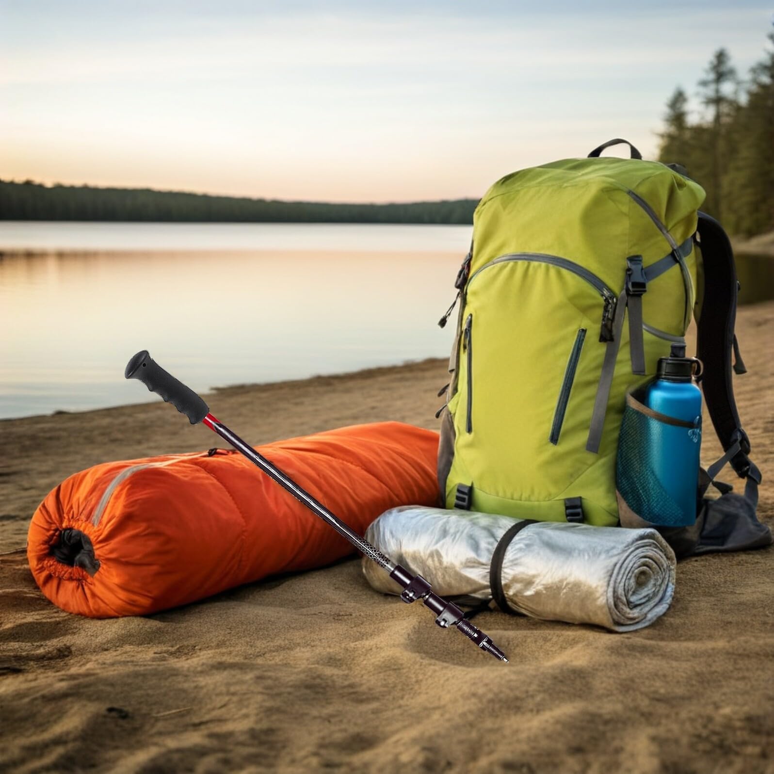 2 Szt. Szt Uchwyty Do Kijów Trekkingowych Antypoślizgowe Odporne Pot Ergonomiczne Rączki Do Kijów Spacerowych i Narciarskich