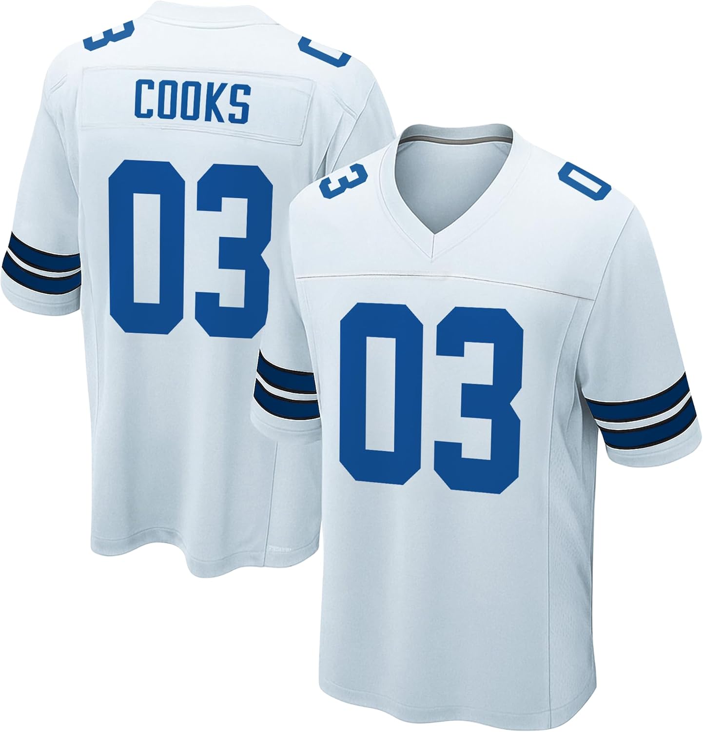 Custom Stitched Football Jersey Youth Men, Personalized Team Shirt, Navy Blue & Silver No Brand/Logos Tshirt