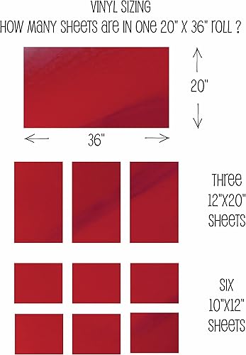 Miniatura 6 de Threadart - Rollo de película de vinilo de transferencia de calor dorado metálico de 3 yardas x 20 pulgadas de ancho, compatible con cortadores