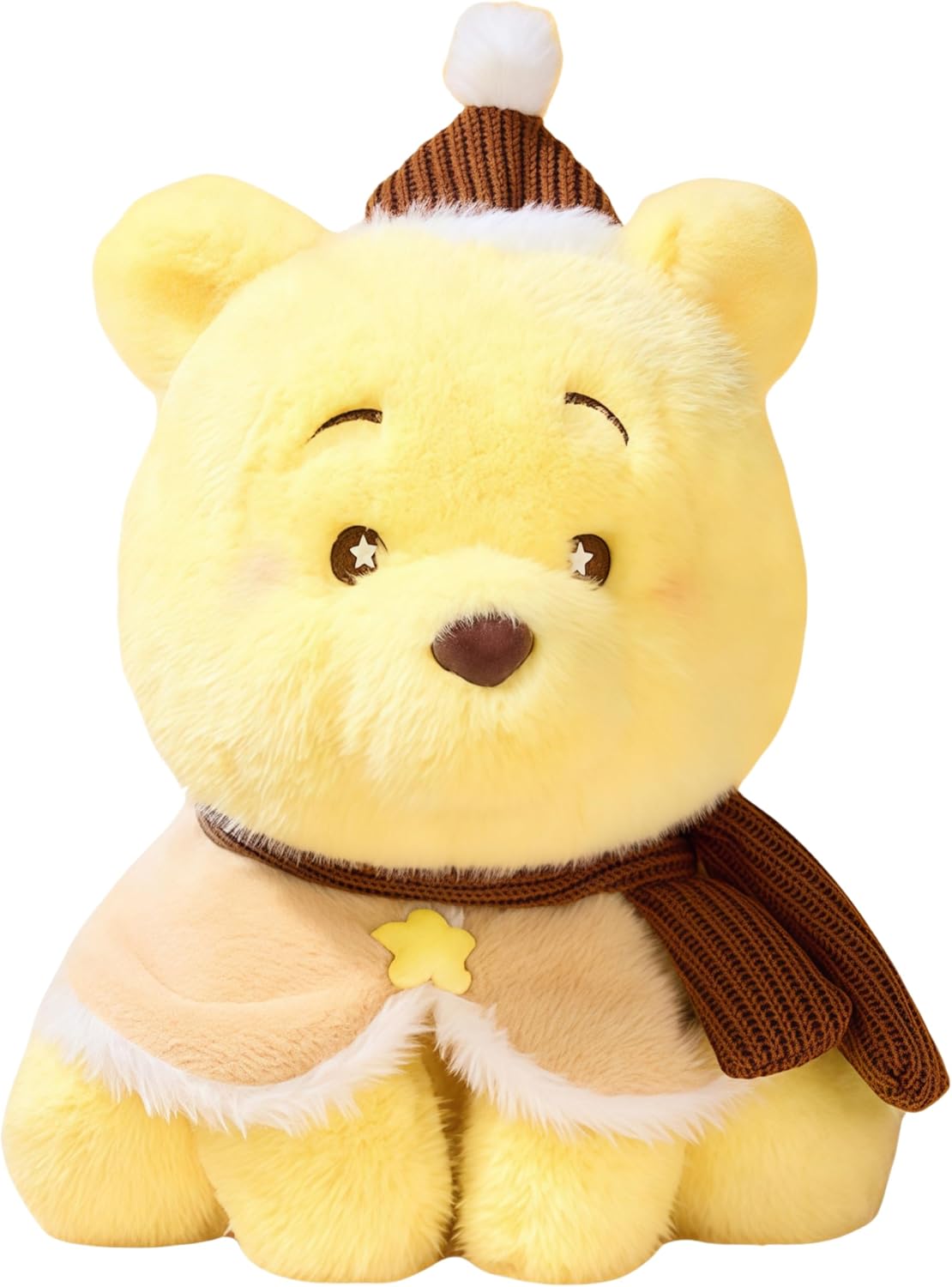 MINISO Disney Winnie the Pooh Collection - Comfortable Sitting Doll, for Room Decoration, Parties, Holidays and Special Occasions