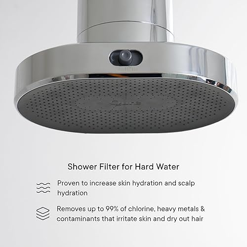 Miniatura 3 de Qure Cabezal de ducha filtrado para el cuidado de la piel con filtro de agua para hidratación del cabello y la piel en 8 semanas, elimina el 99% de