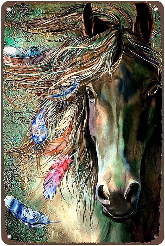 Puzzles Horse Bar Sign Country Farm Jigsaw Puzzles for Adults and Families 500 Piece Wooden Puzzles HD Quality Photo Sturdy Puzzle Kids