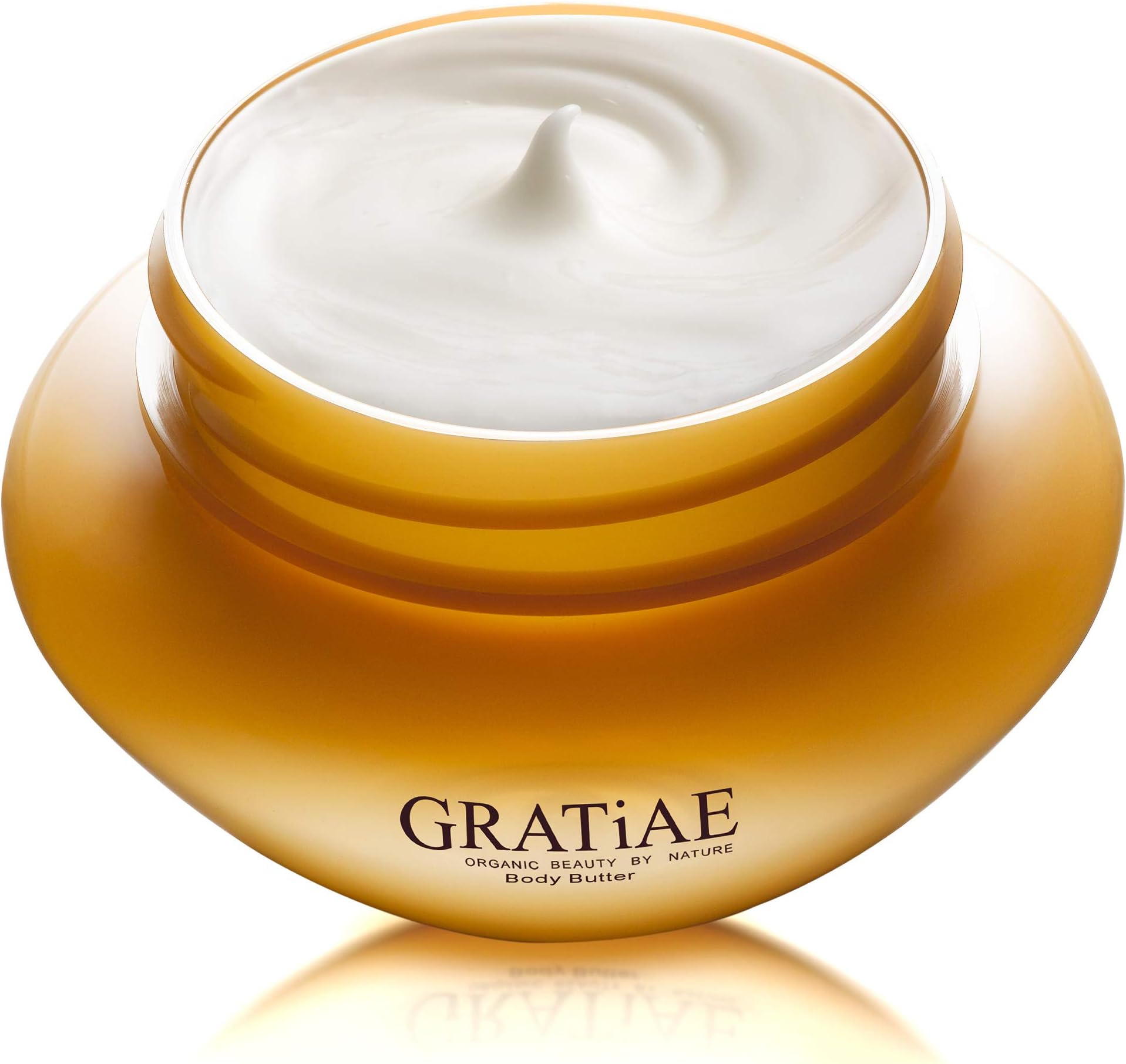Gratiaeorganic silky body butter, shea butter, anti aging skin care, moisturizer, firming, lightweight, age spots Apple Green Tea & Ginger 5.95 Fl oz