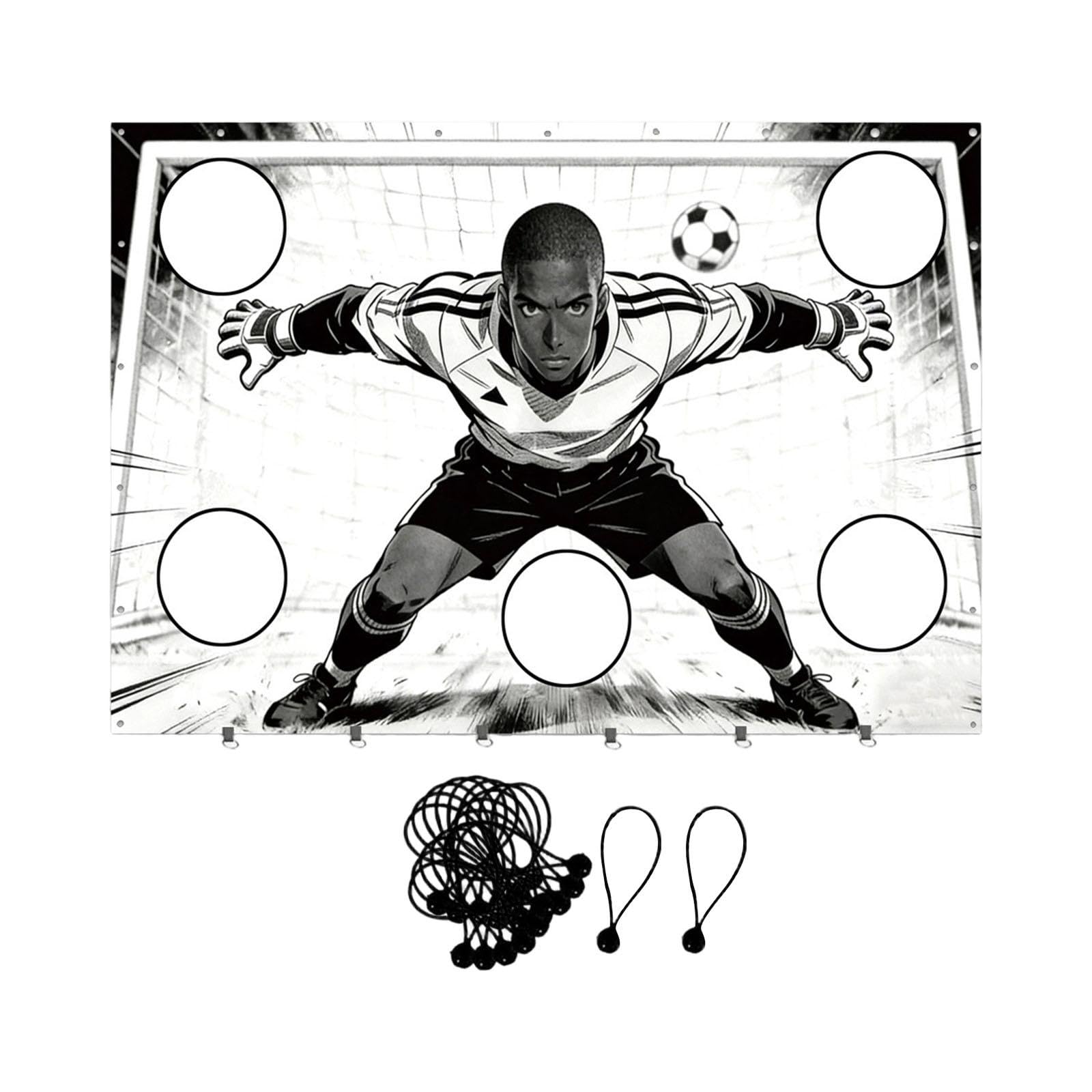 Soccer Target Sheet 5 Target Zones Training Equipment for Park Practice Yard|Sporting Goods|Team Sports|Soccer|Goals & Nets-image-32