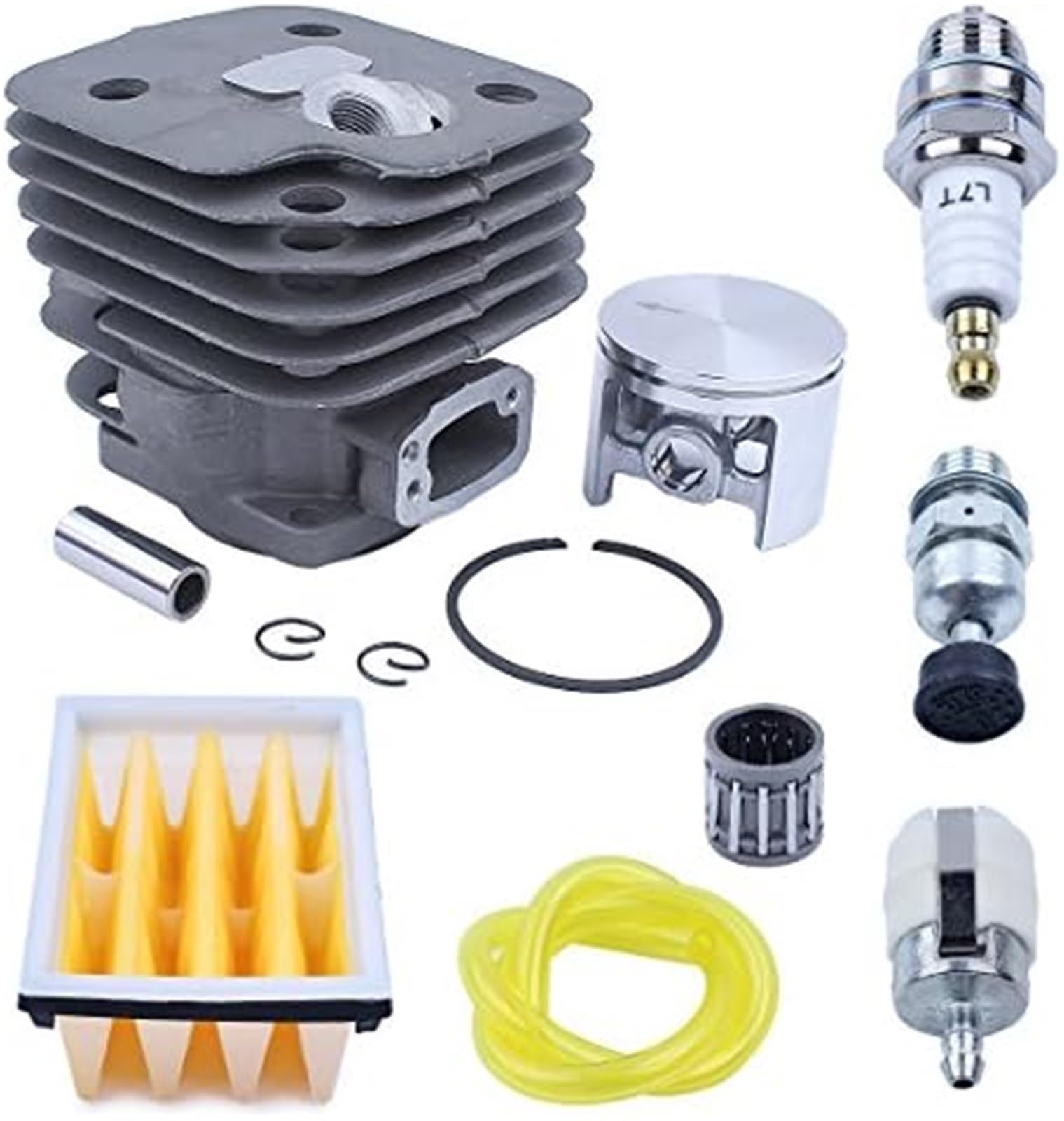Kit candele filtro aria carburante pistone cilindro 52mm, for Husqvarna, 268 272 272XP 272K 272 XP motosega pezzi di ricambio di ricambio candela di accensione per macchine da giardino