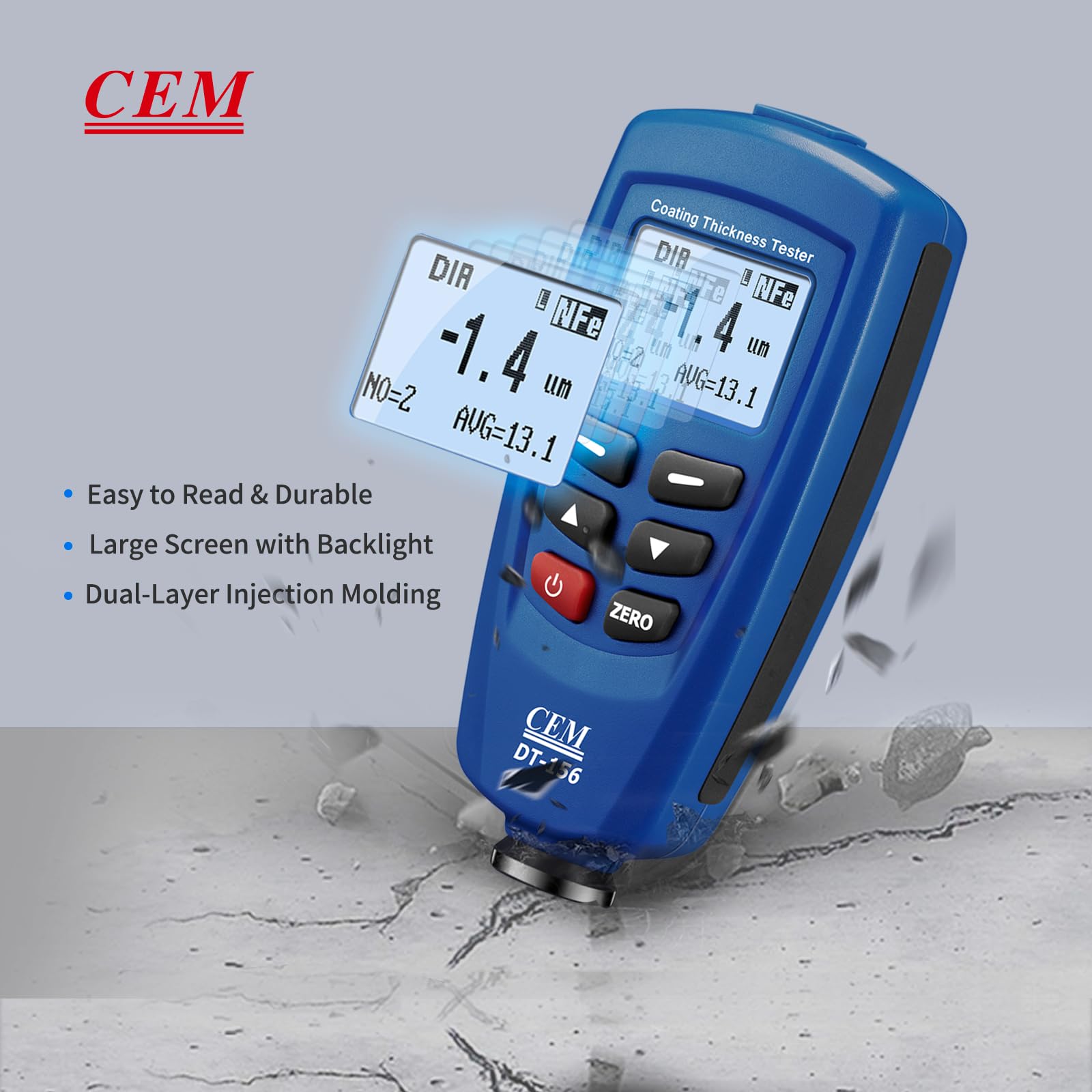 Amazon.co.jp: CEM社 ［DT-156］多機能型膜厚計 DT156 : DIY・工具