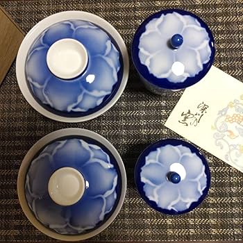 Amazon | 深川製磁睦揃夫婦茶碗 湯呑セット花 | ノーブランド品