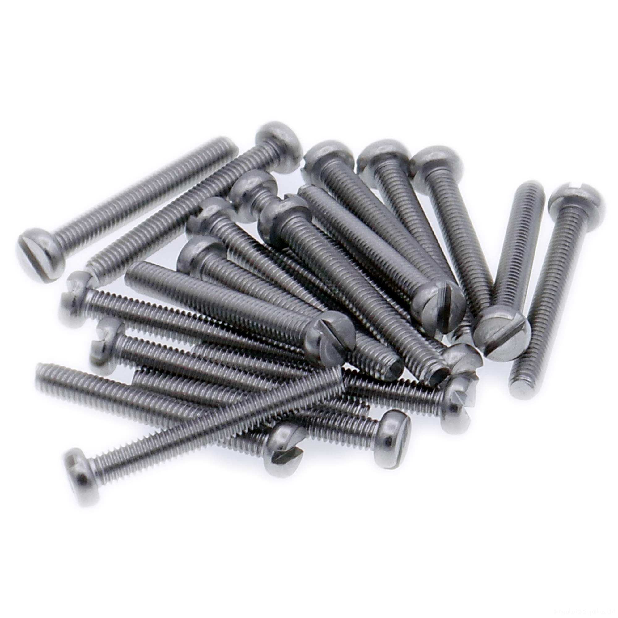 M4 (4mm x 50mm) Slot Cheese Machine Screw (Bolt) - Stainless Steel (A2) (Pack of 20)