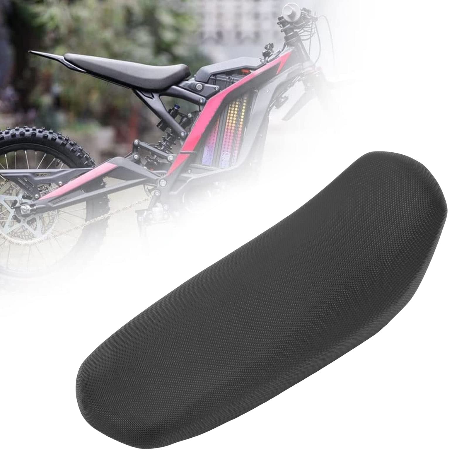 Elektryczna Poduszka na Siedzenia Motocyklowe Czarna Skórzana Skórzana Skórzana Poduszka do Sur Ron Light Bee X S Elektryczny Rower Dirt Bike