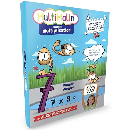 Amazon.fr MultiMalin Coffret Tables de Multiplication (Livret + DVD