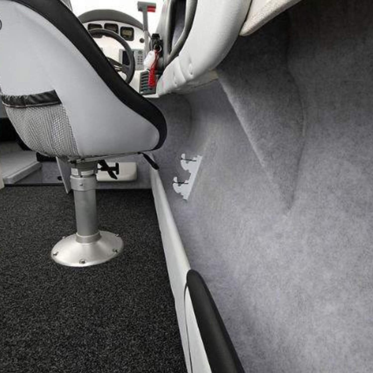 KARAT Viltstof, naaldvilt Superflex, bekledingsstof van vilt, stof per meter, interieurbekleding, lichtgrijs, 206 x 1000 cm KARAT Viltstof, naaldvilt Superflex, bekledingsstof van vilt, stof per meter, interieurbekleding, lichtgrijs, 206 x 1000 cm