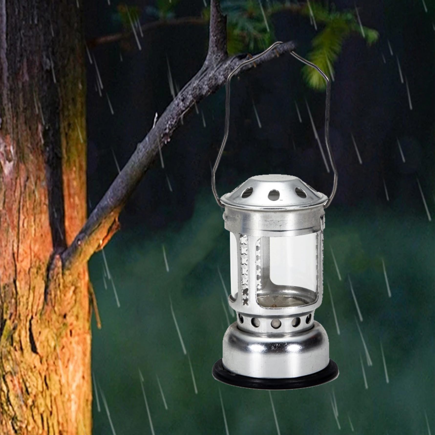 Candela in campeggio 4.33 x 2.76 Candele da campeggio Attrezzatura d'argento Outdoor 80LUX