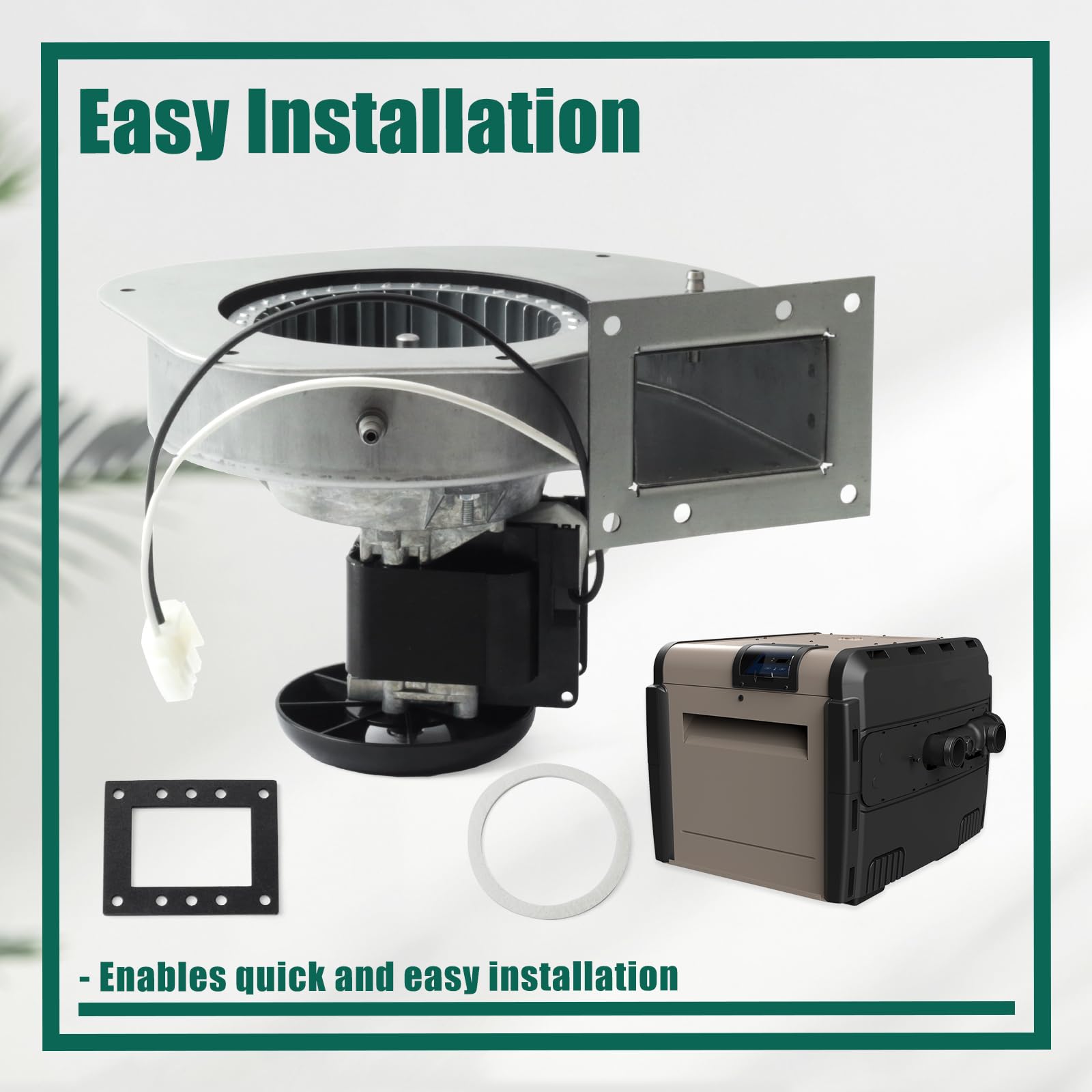 YUXIVCNE FDXLBWR1930 FD - Soplador de combustión compatible con Hayward Complete H-Series Low Nox calentador de piscina, para piscina residencial y comercial, spa, jacuzzi