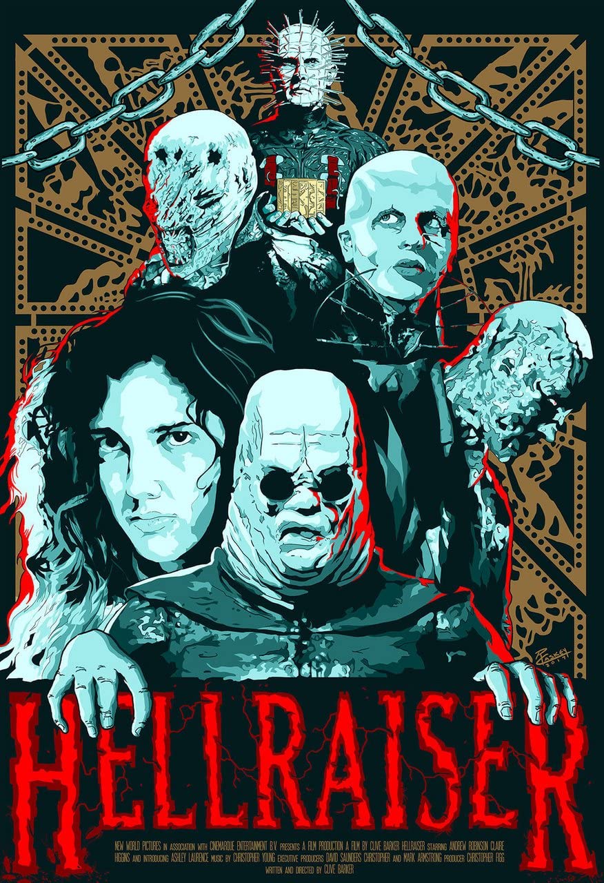 Poster Su Tela Hellraiser - Stampa Horror Per Arredamento Moderno 40x60 Cm
