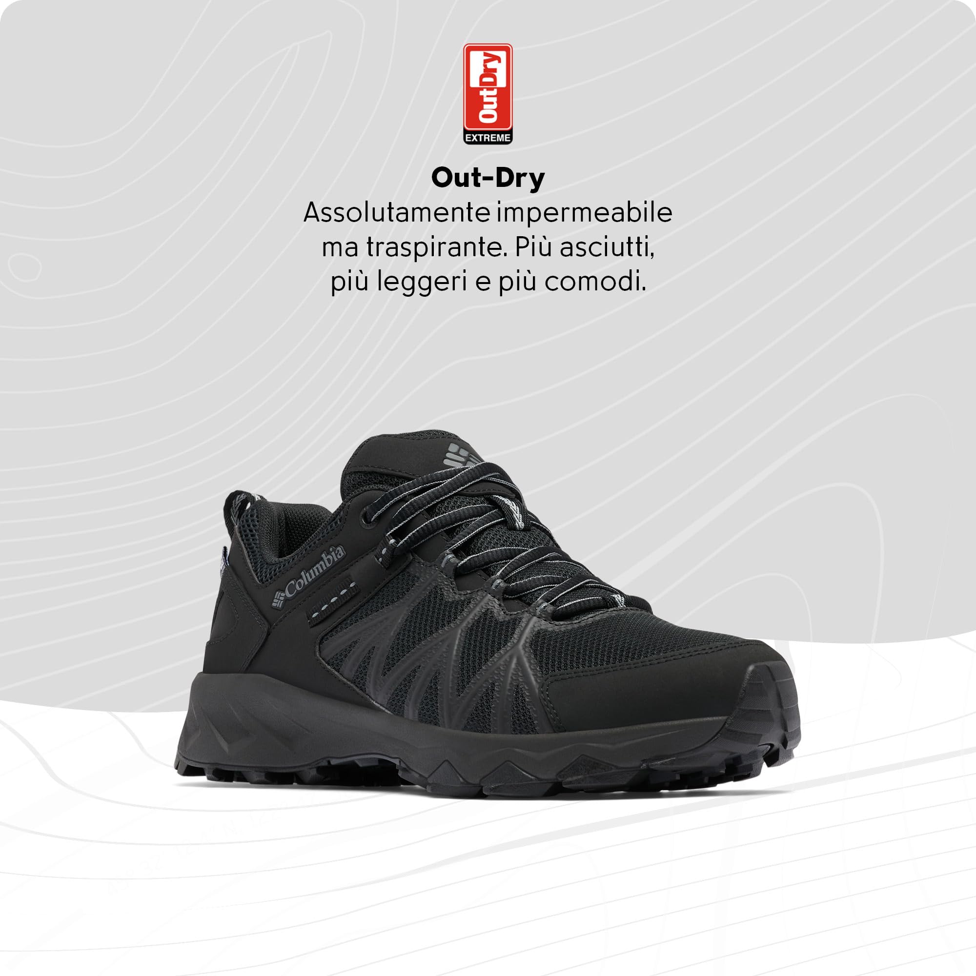 Columbia Peakfreak 2 Outdry, Scarpe da Trekking Basse Uomo, Black/Shark 2024 , 44 EU