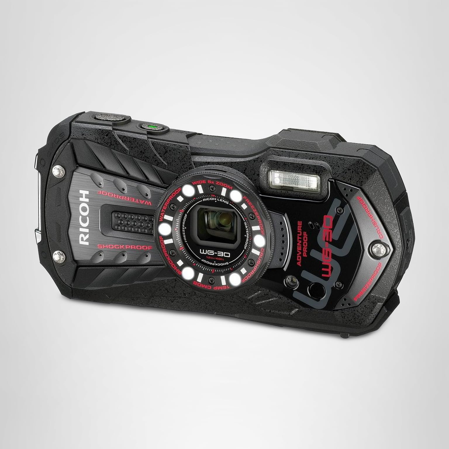 RICOH WG-30 コンパクトデジタルカメラ Amazon | RICOH 防水デジタルカメラ RICOH WG-30 エボニーブラック