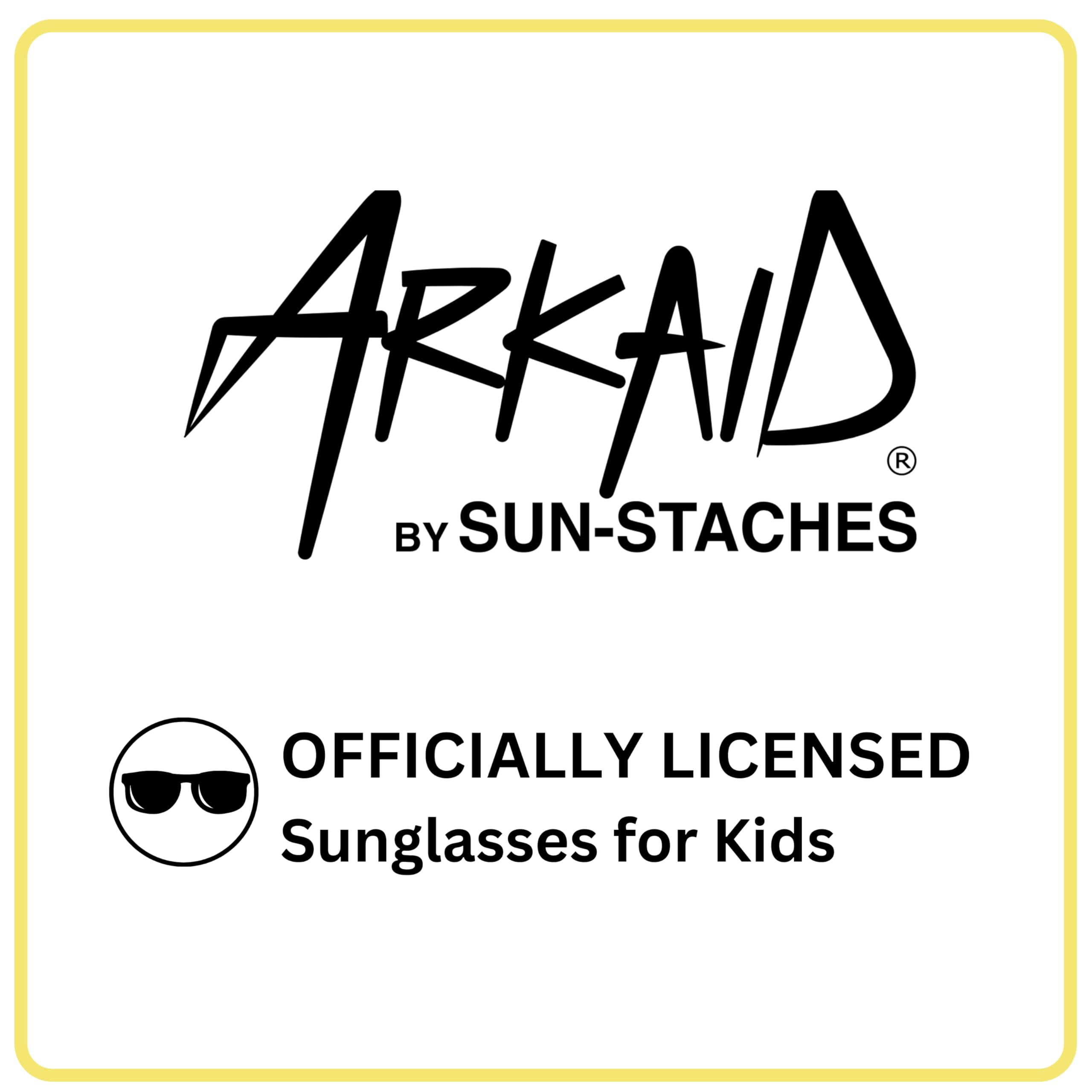 ARKAID Minions Sunglasses for Kids | Denim Blue Shades for Boys or Girls | UV 400 | One Size Fits Most Kids