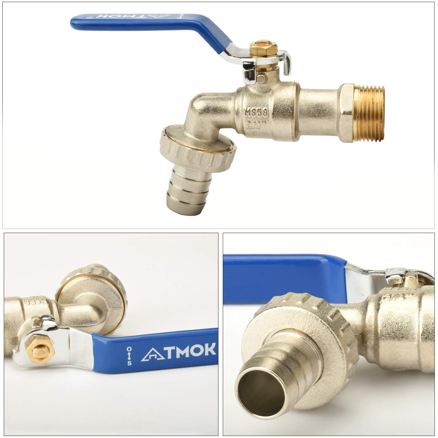 Taille 50 Mm Adaptateur De Réservoir IBC à Filetage 1-2 "3-4" 1 "2