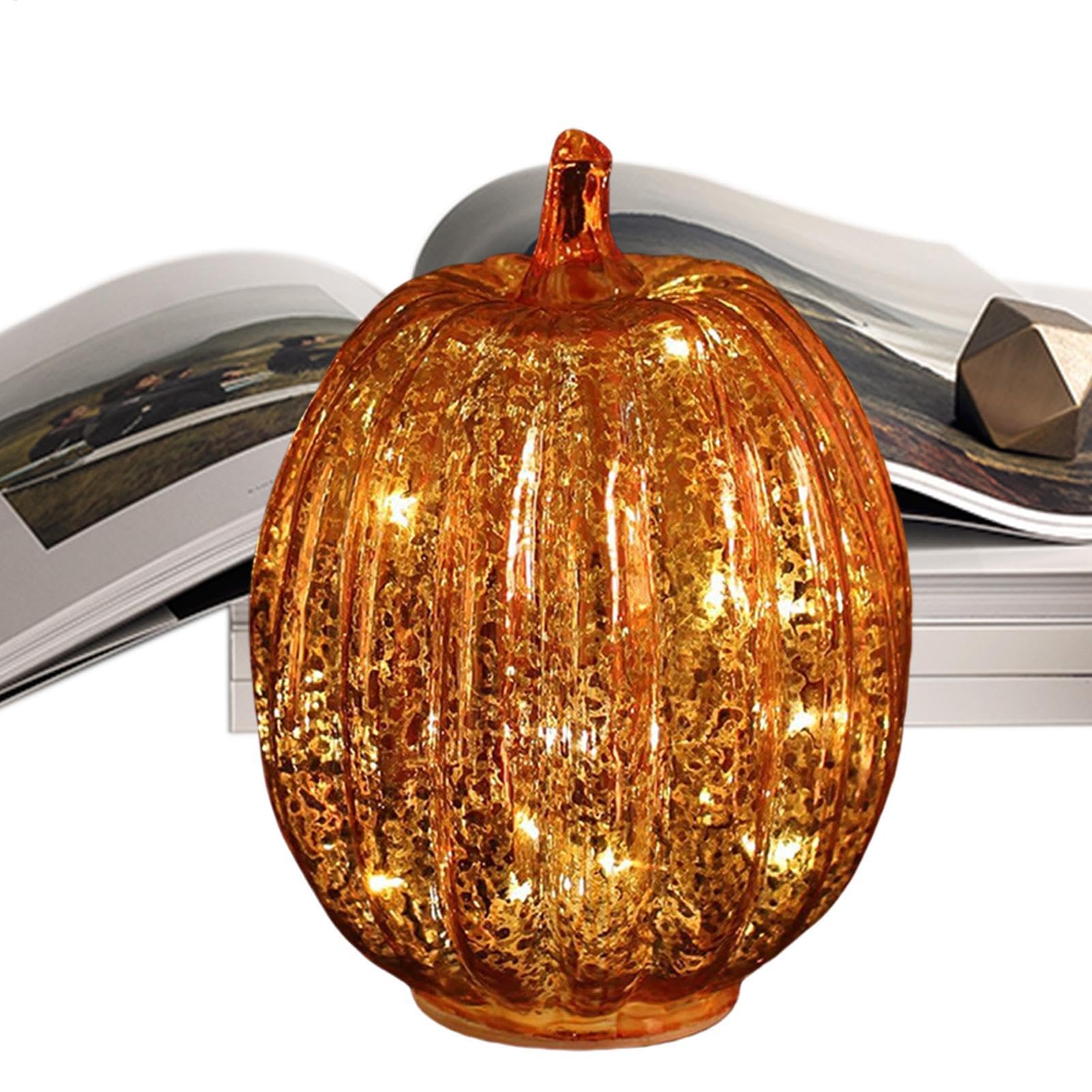 Luces de calabaza decorativas para adornos de otoño y centros de mesa con temporizador 8