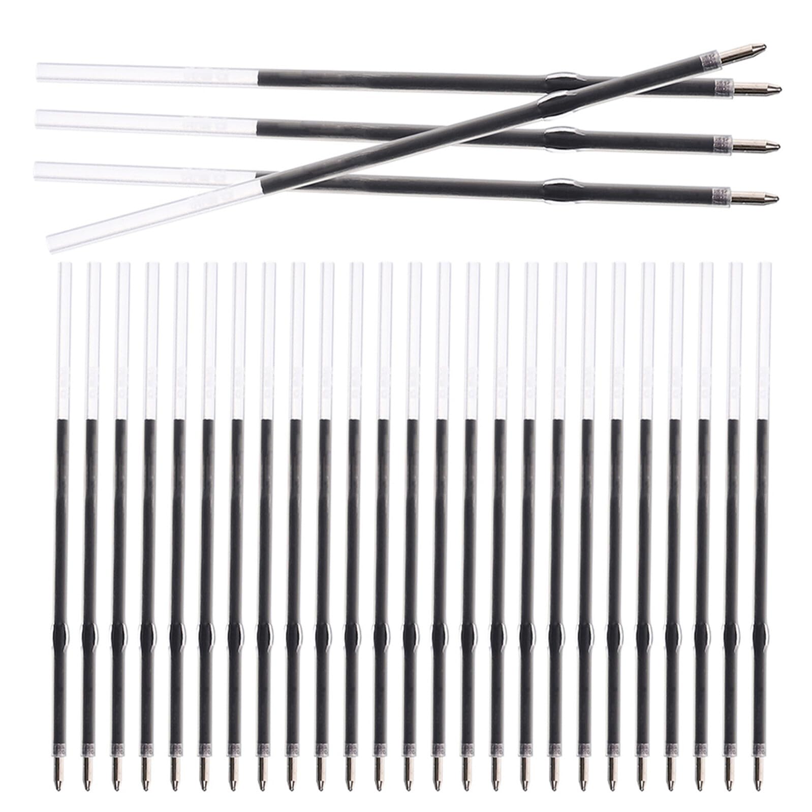 600 Pièces Recharges Stylo Bille Noir Recharge Rétractable Encre Lisse pour Bureau École Maison