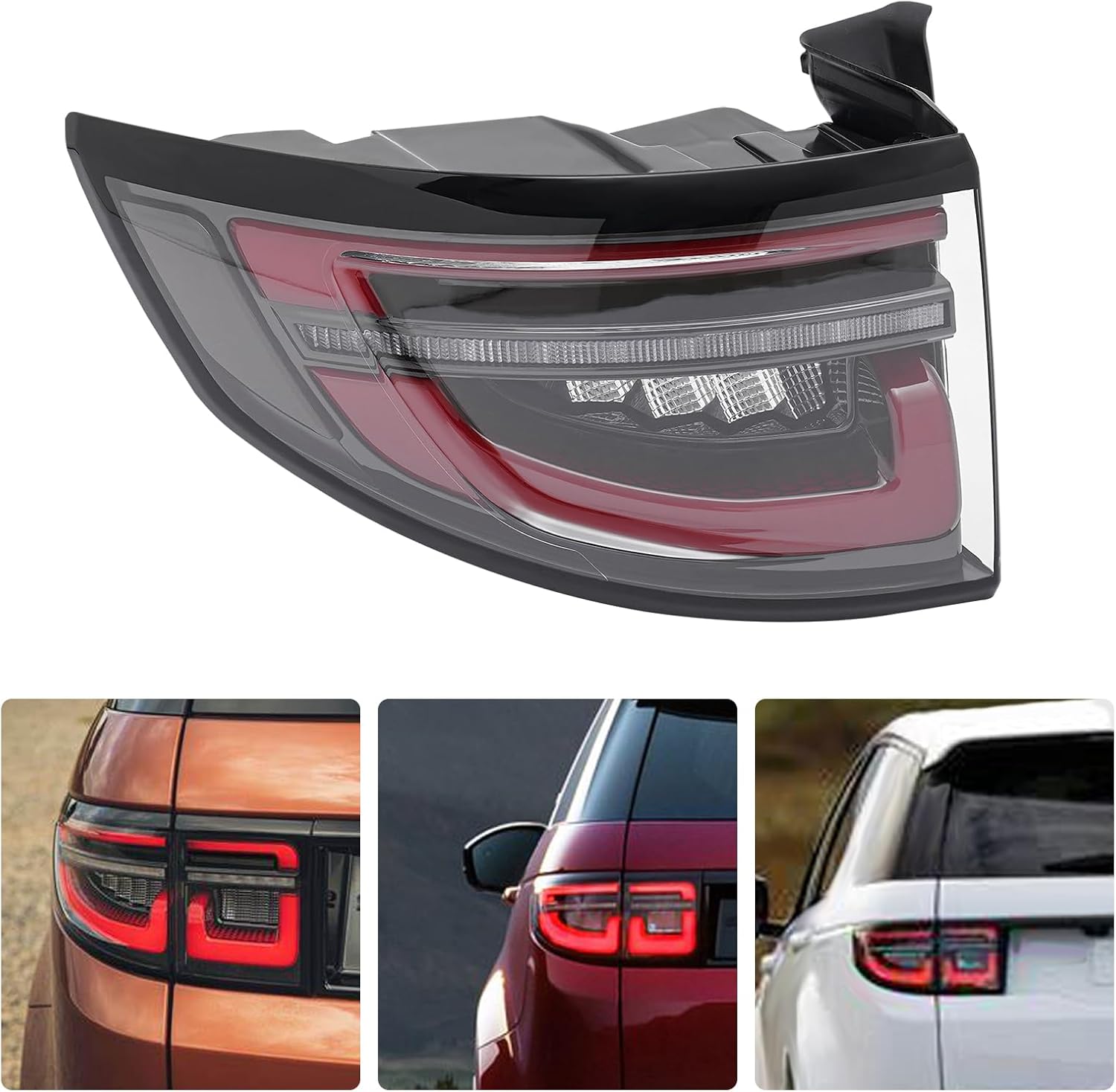 LED Taillights Assembly for Land Rover Discovery Sport 2019-2022 Left Driver Side Outer Rear Brake Tail Lamps Assembly LK7213405AC (Left Driver Side)