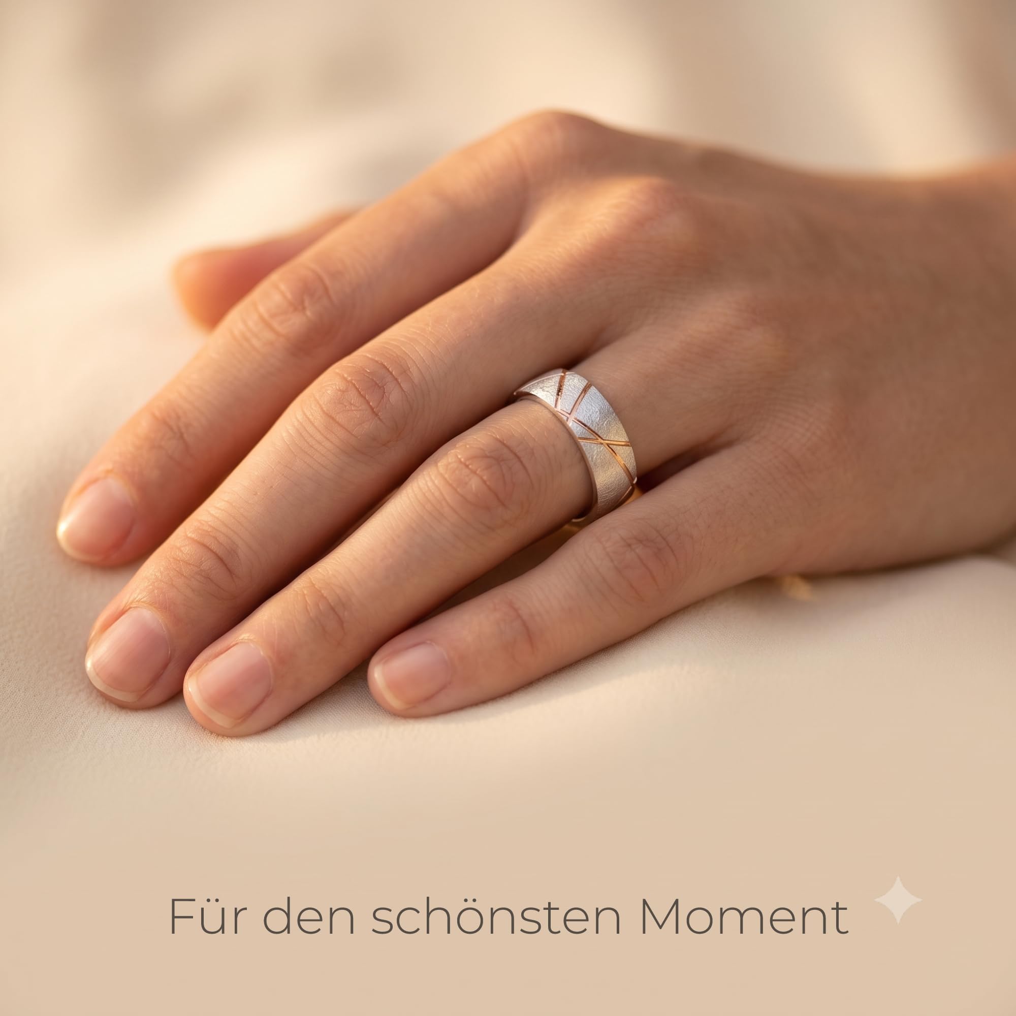 Kolibri Rings Ehering 925 Sterling Silber Ring Verlobungsring Partnerring Rot Vergoldet Unisex - Inkl. Gratis Gravur & Etui
