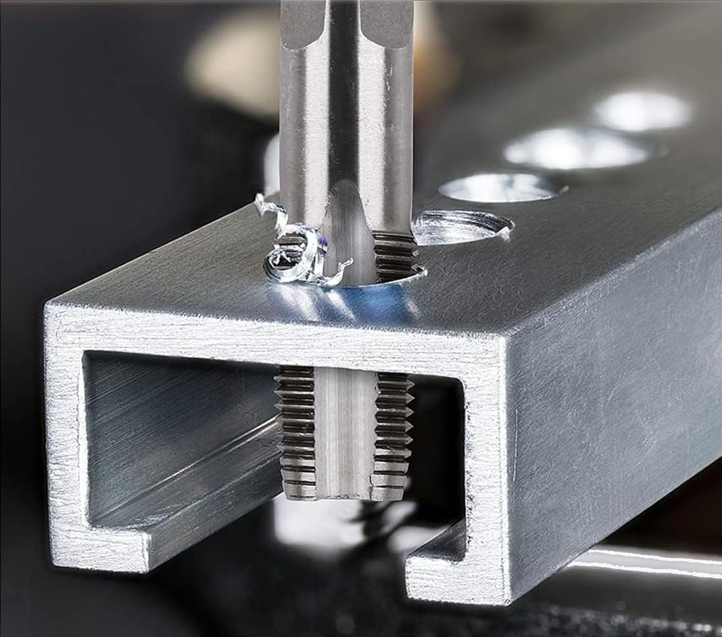 Set di maschi per tubi, in acciaio al carbonio, filettatura interna da 1/2", filettatura interna da 3/4", maschio, per riparazione meccanica e automobilistica, raccordi per tubi dell'acqua