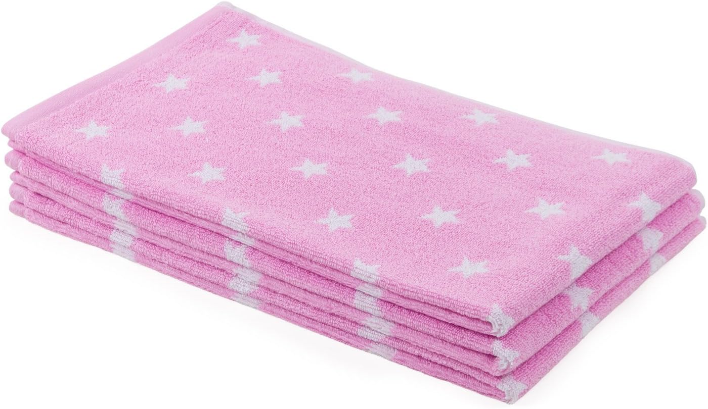 Go West Star Jacquard Hand Towel, Pink