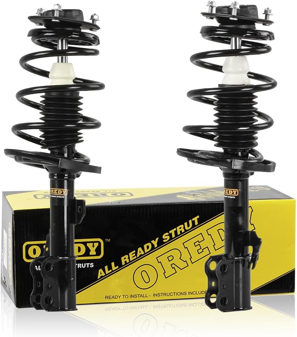 OREDY 2 Front Complete Struts with Coil Springs Replacement for 2004 2005 2006 Toyota Camry Solara Lexus ES330-172205 172206