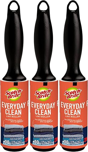 Scotch 3M Mini Lint Rollers 3-Pack (30 Sheets Each) - Sewing Gifts For Coworkers