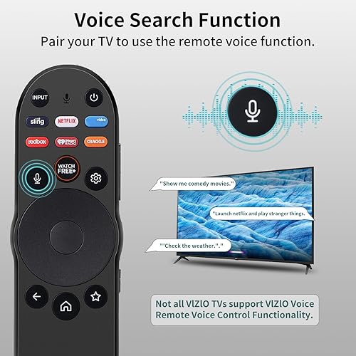 Miniatura 4 de Control remoto por voz para VIZIO-Smart-TV, reemplazo remoto, XRT270 Control de voz universal para VIZIO SmartCast DPMV Series 4K Quantum Smart TVs