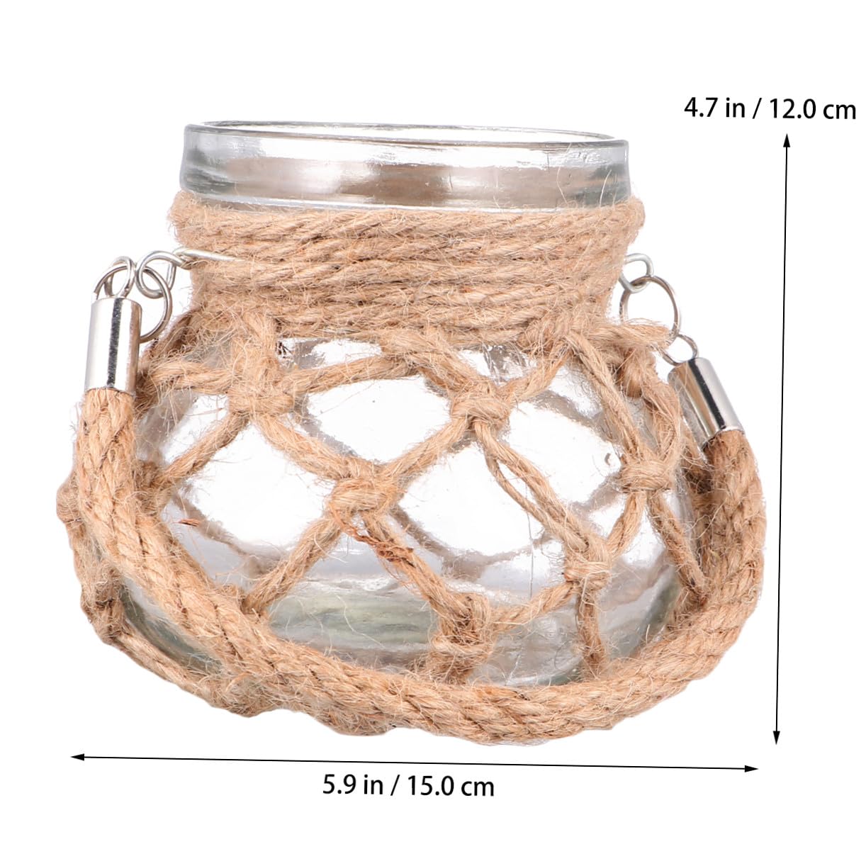 Vase en Verre à Corde Hydroponique Créatif pour Plantes Vertes