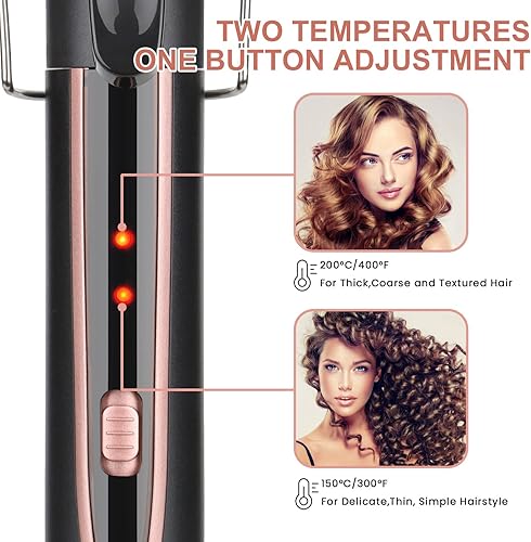 Miniatura 4 de Waver - Rizador de rizador de rizador 5 en 1 con 3 barriles para mujer rizador de pelo de calentamiento rápido en todo tipo de cabello