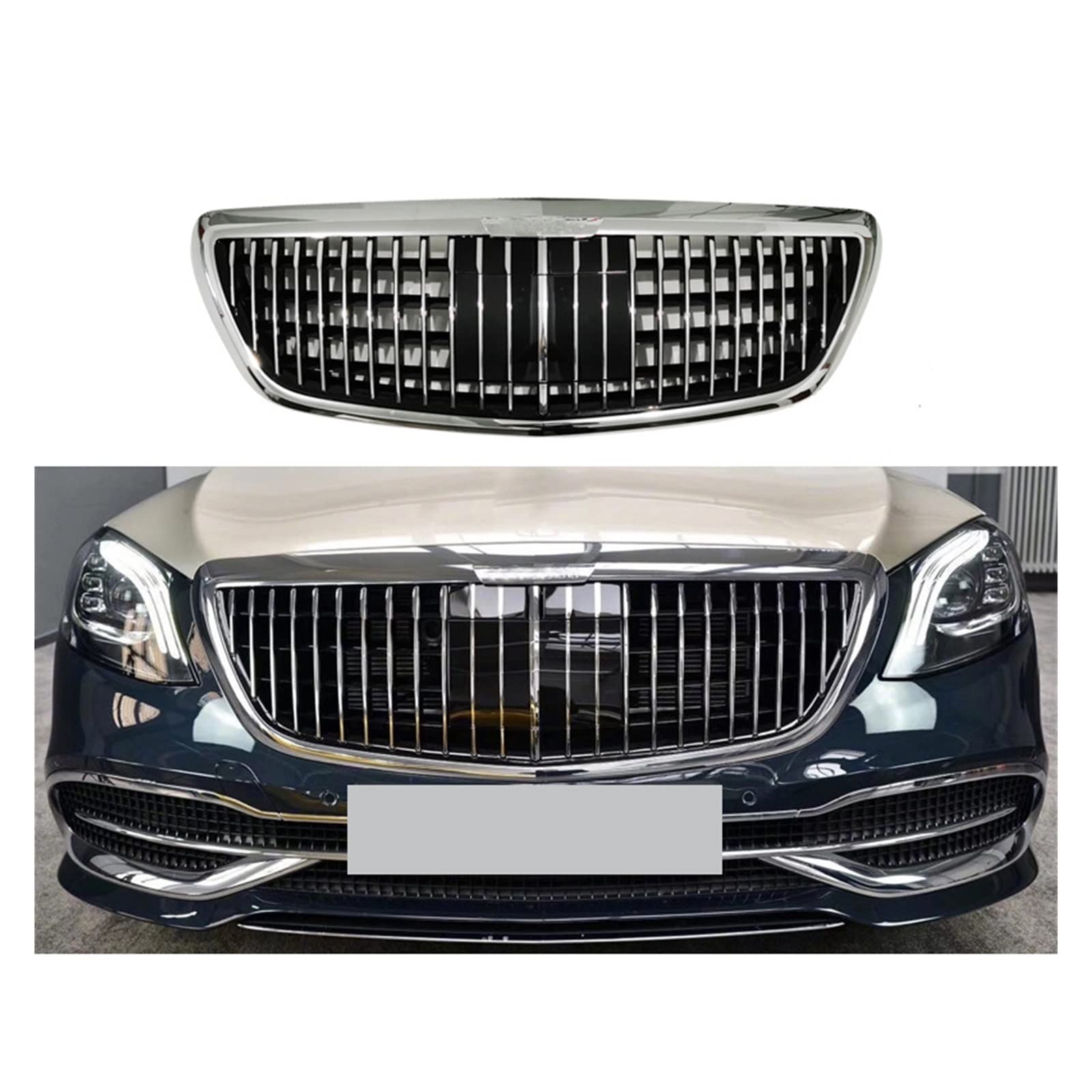 ベンツ　W222 マイバッハ仕様グリル ベンツ Sクラス W222/X222 後期マイバッハ仕様 フロント グリル