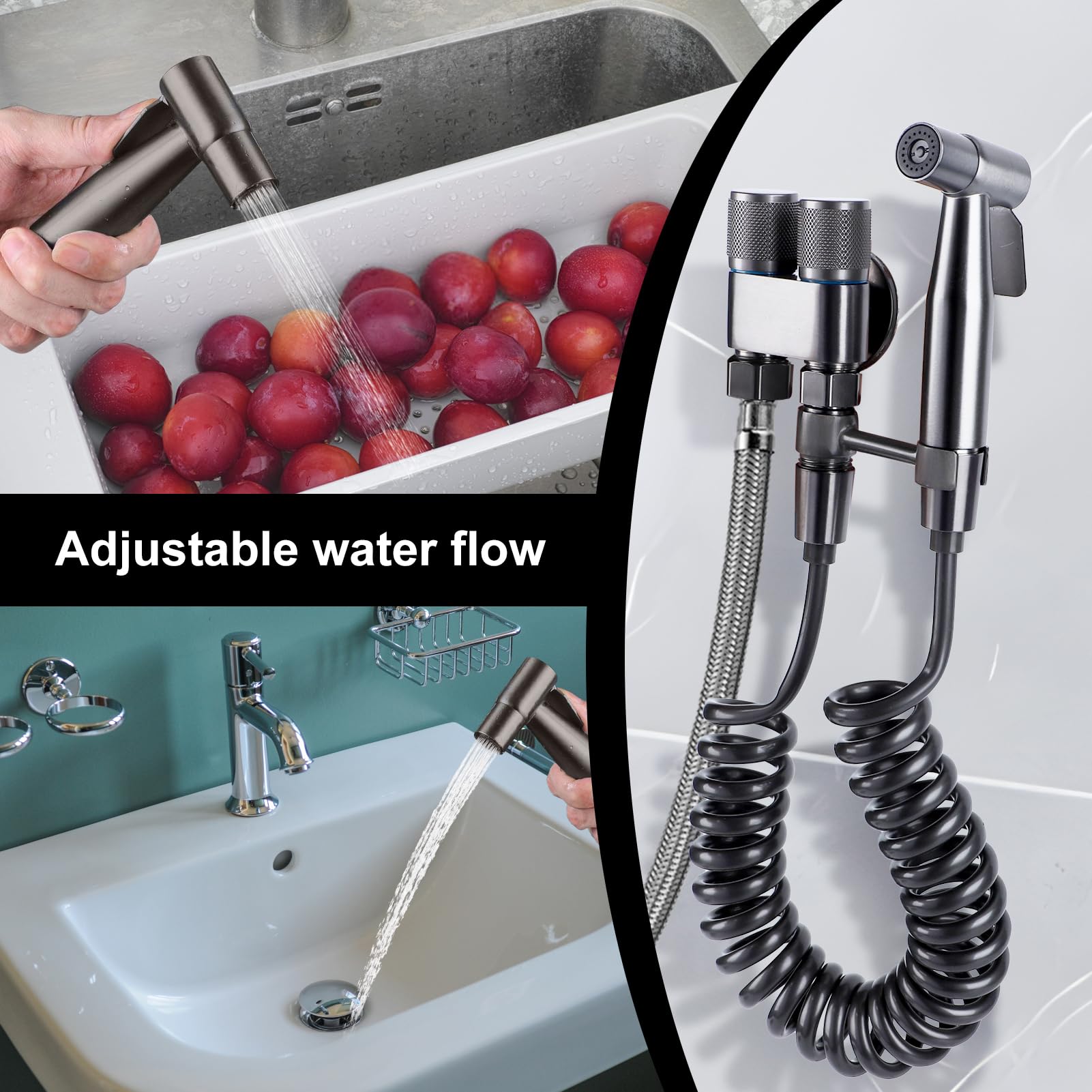 Doccia Per Igiene Personale Doccetta Bidet In Acciaio Inox - Kit - Foto 7