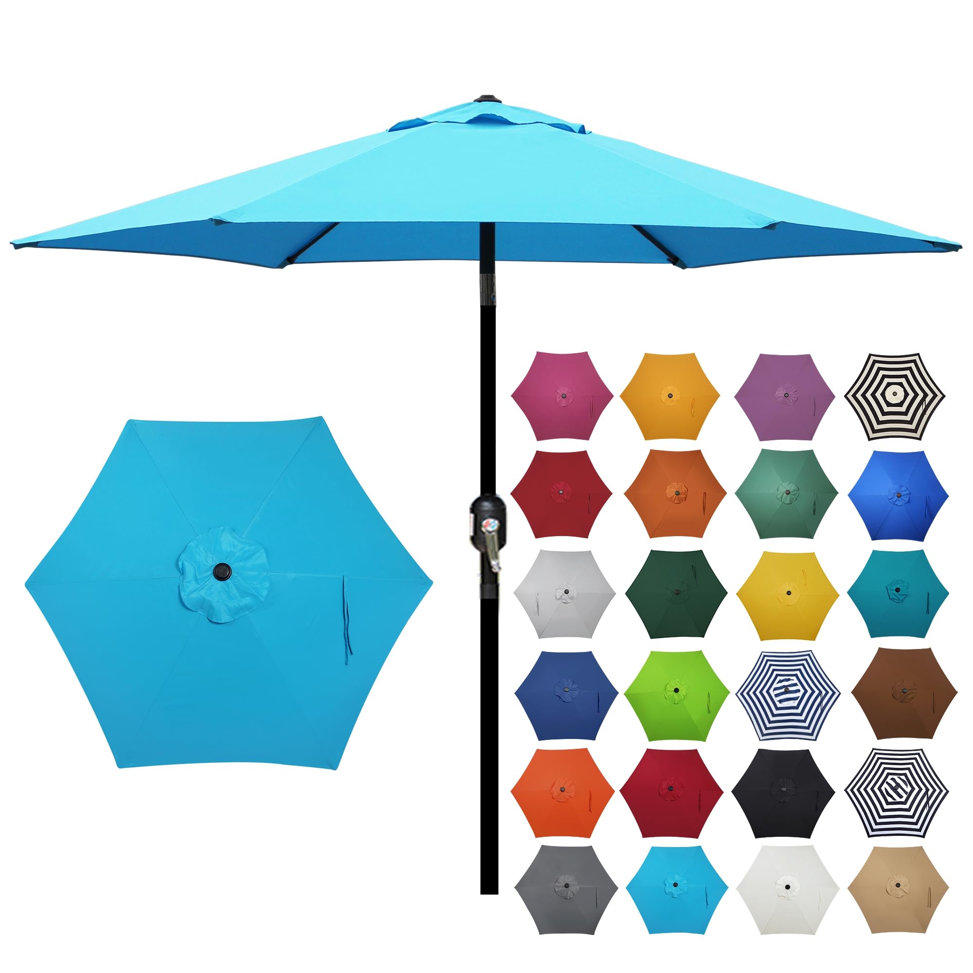 buy patio umbrellas 13ft Outdoor Extra Large Patio Umbrella Double-Sided Market Umbrella with  Crank