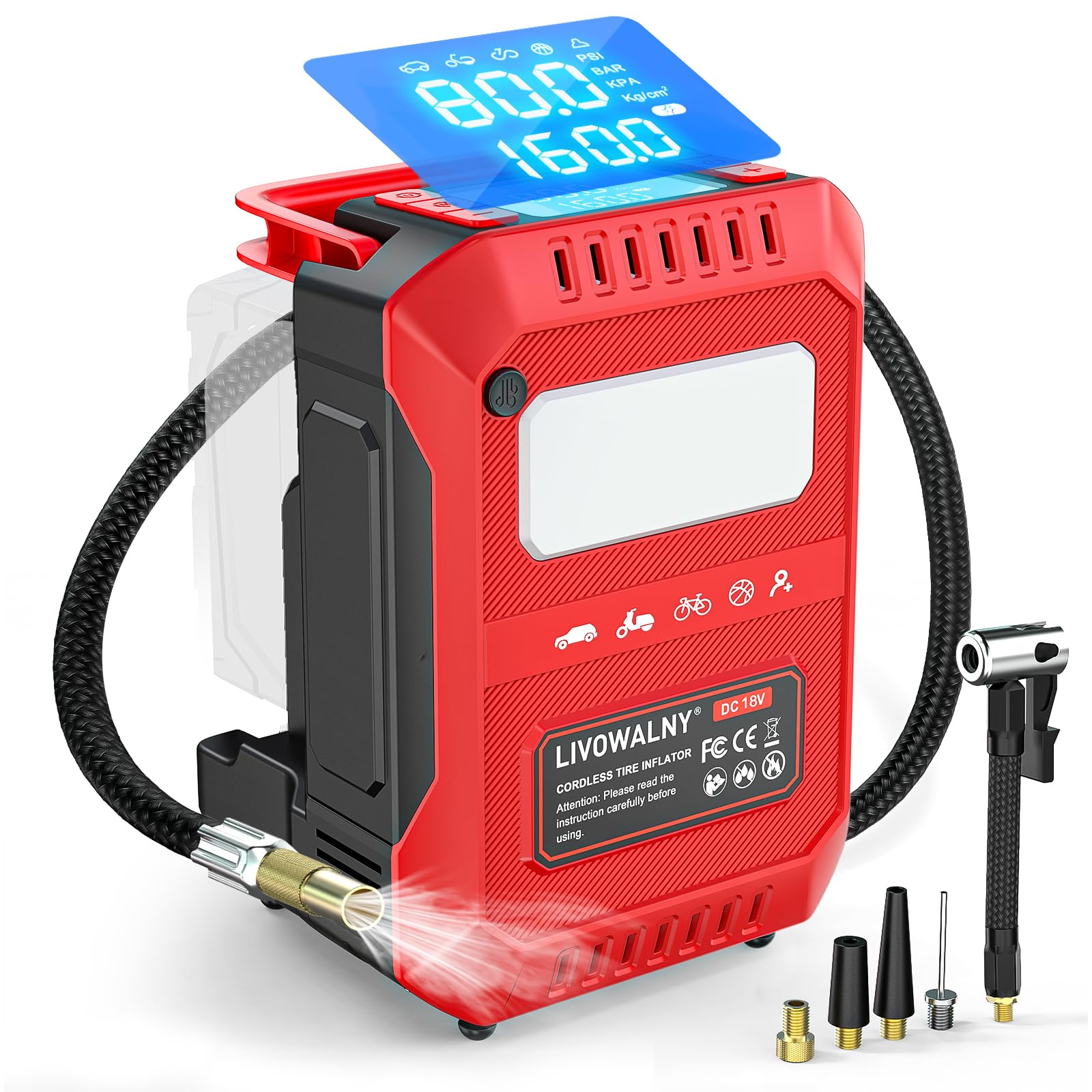 LIVOWALNY 5X Faster Tire Inflator Air Compressor - accessories and parts | Mubboo