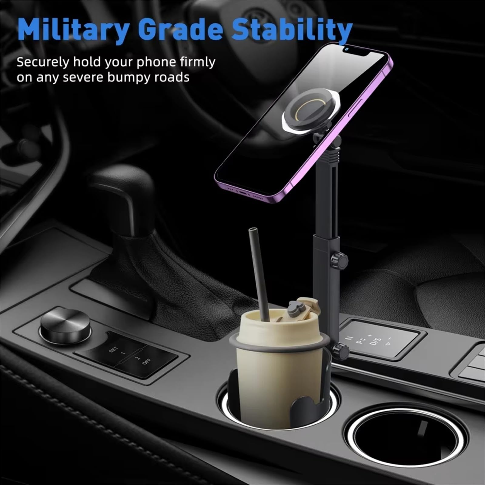 Supporto Per Telefono Per Tazza 2 In 1 Supporto Per Telefono Universale Per Tazza Con Collo Lungo Supporto Per Telefono Cellulare Con Rotazione A 360° Porta Bottiglia Auto