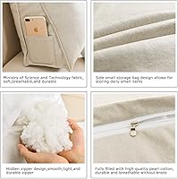 Vista 3 de Almohada de cuña triangular de lujo ligera almohada de lectura almohada de relajación sofá cama tatami ventana lumbar cojín de apoyo lumbar