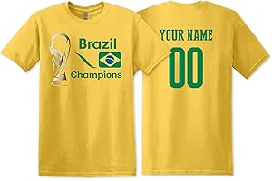 Customizable Brazil Soccer Jersey