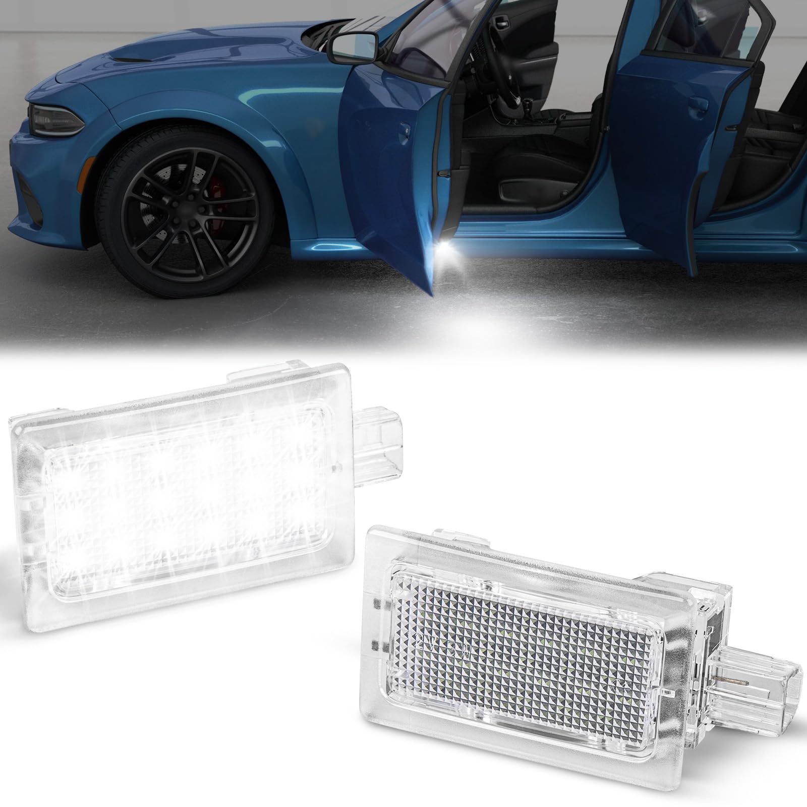 Smoked LED Side Marker Lights For Dodge Charger (2015-2023) - Super Bright, Plug & Play, Easy Install