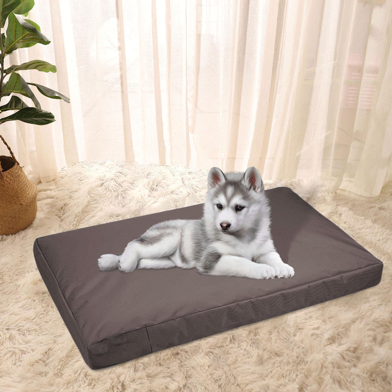 Funda para Cama de Perro Impermeable Cubierta de Colchón para Jaula de Animales Reemplazo Lavable y Extraíble con Cremallera Adecuada para Caja Coche