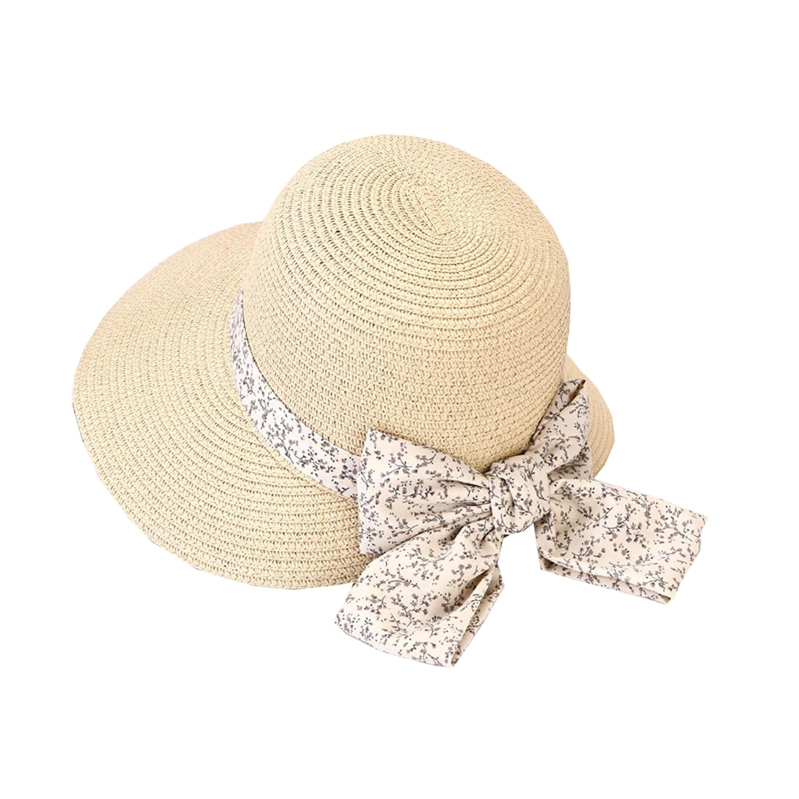 JDYaoYing Sombreros de playa de ala ancha para mujer, protección UV UPF 50+, sombrero de paja plegable para verano