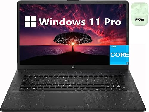 HP Portátil empresarial FHD de 17,3 pulgadas, Intel Core i5-1235U de 12 generación, 16 GB de RAM, SSD de 1 TB, Windows 11 Pro, cámara web, HDMI,