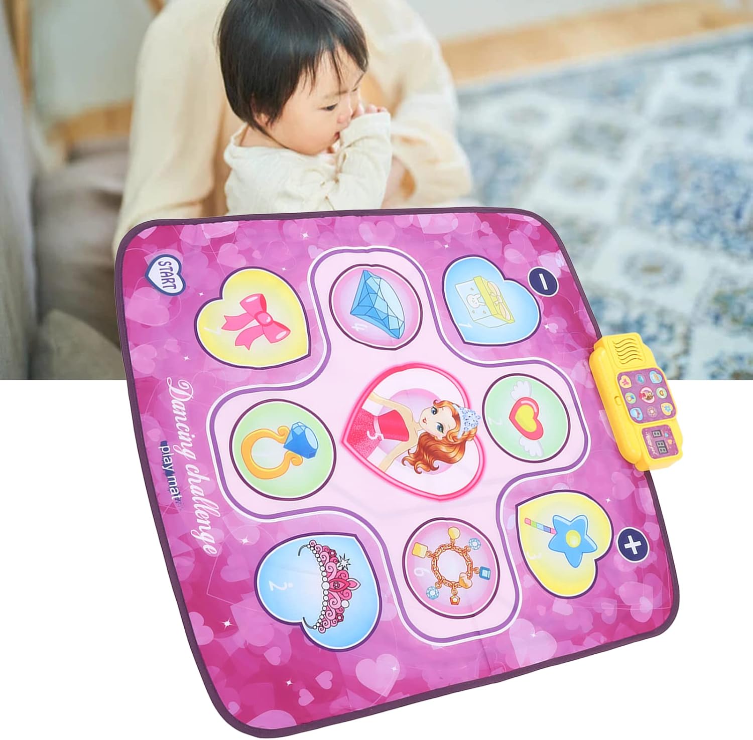 Electronic Dance Mat Kids Foldable Improve Coordination Prevent Slip Electronic Dancing Pad