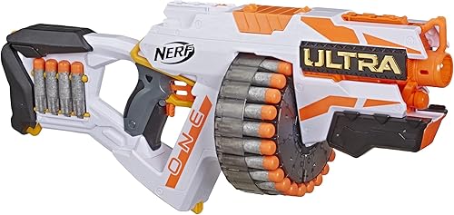 Miniatura 2 de Nerf Ultra One lanzador motorizado tambor de 25 dardos 25 dardos Nerf Ultra almacenamiento de dardos lanzador automático Nerf exclusivo de mazón