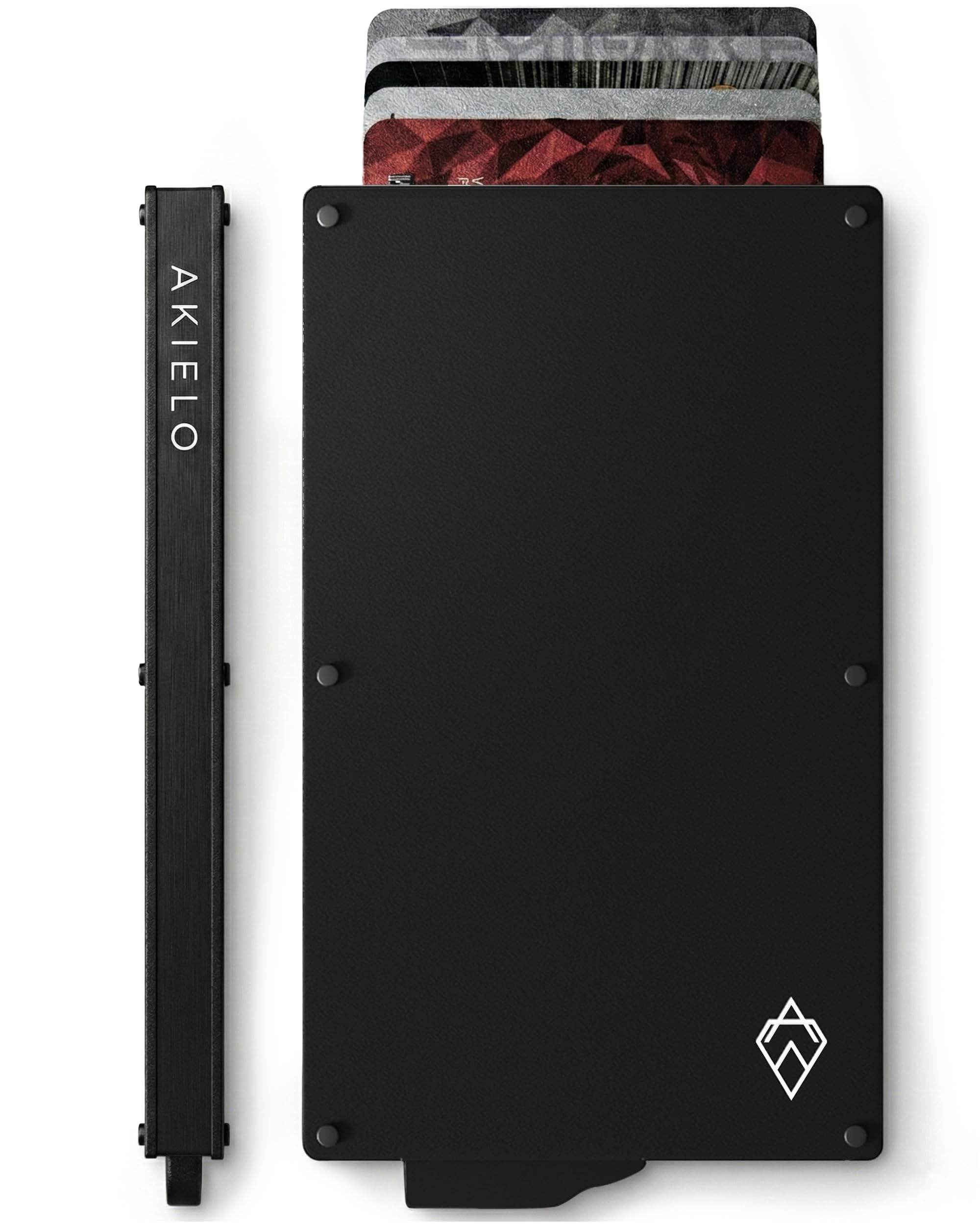 RFID Card Holder Wallet with Gift Box – Slim Minimalist Metal Wallet for Men – Contactless Credit Card Protector & Blocker – RFID Blocking Pop Up Card Wallet (Alpha Collection)