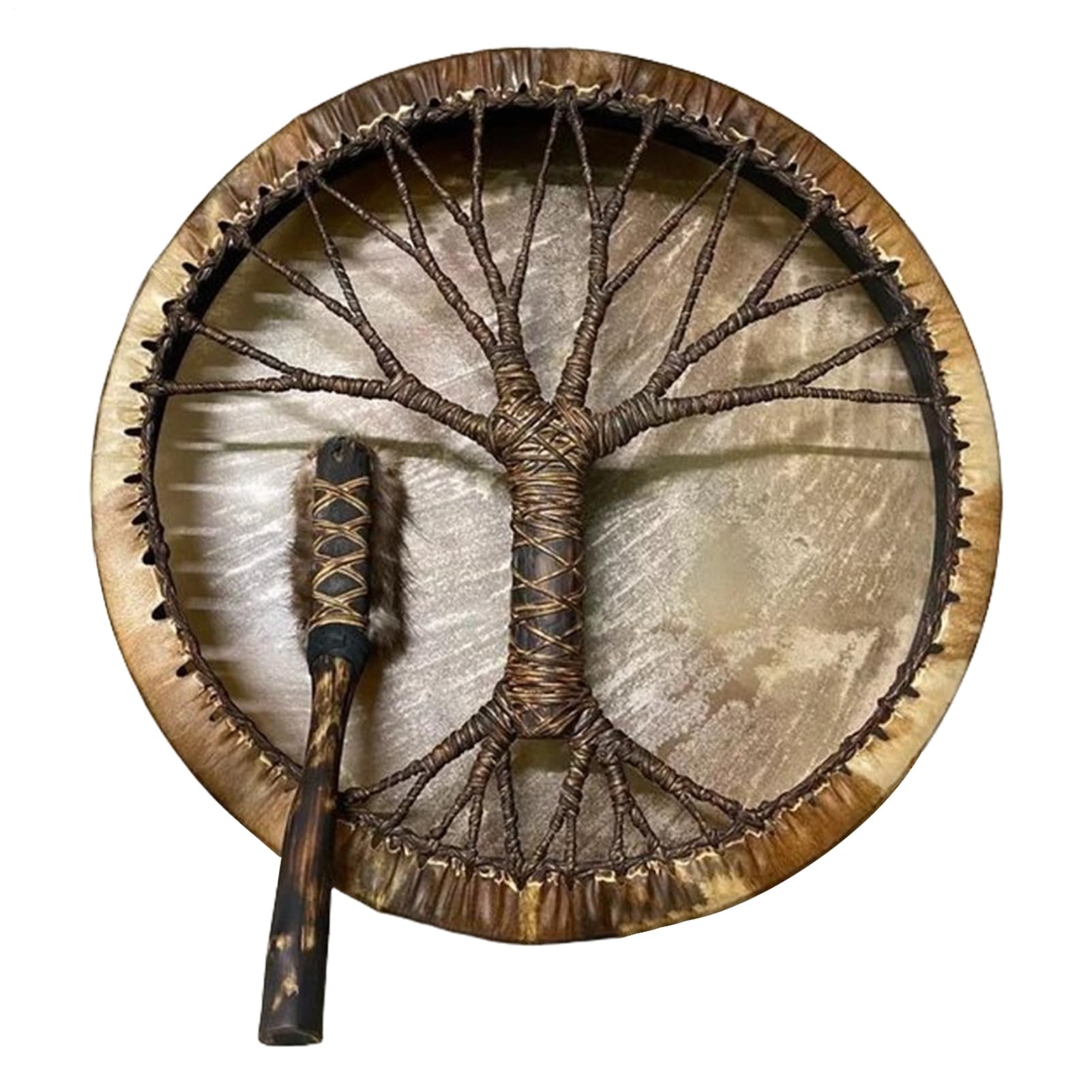 Drum Shaman, Professional Hand Drum, Decorative Percussion Instrument, Rhythmic Music Tool for Teens, Beginners, Kids, Home Display, Meditation, Cultural Events Use