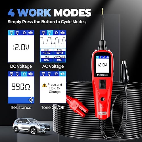 Miniatura 3 de Autel, medidor de sistema eléctrico PowerScan Ps100, medidor de circuito de Ps 100